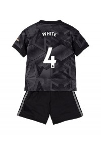 Arsenal Benjamin White #4 Babytruitje Uit tenue Kind 2022-23 Korte Mouw (+ Korte broeken)